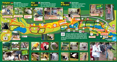 Vogelpark Steinen Parkplan